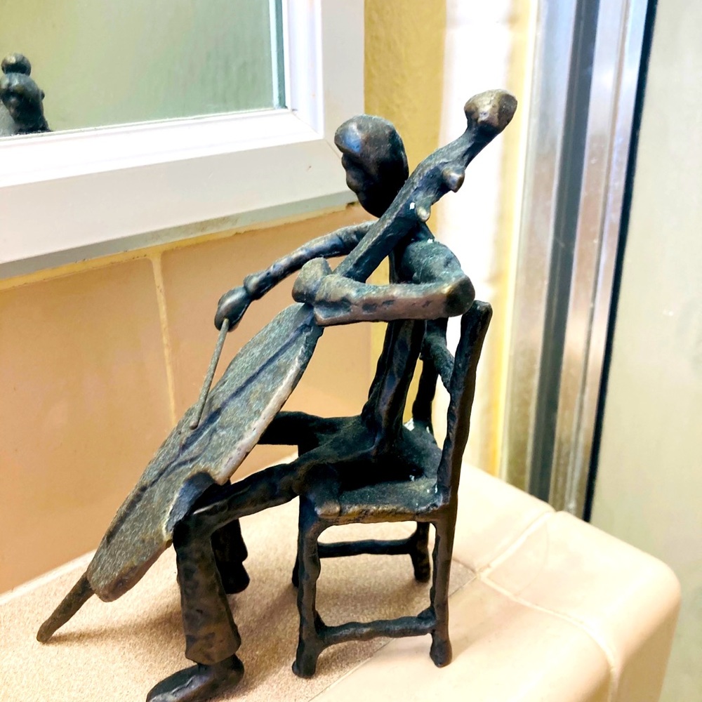 Bronze musician heavy from India